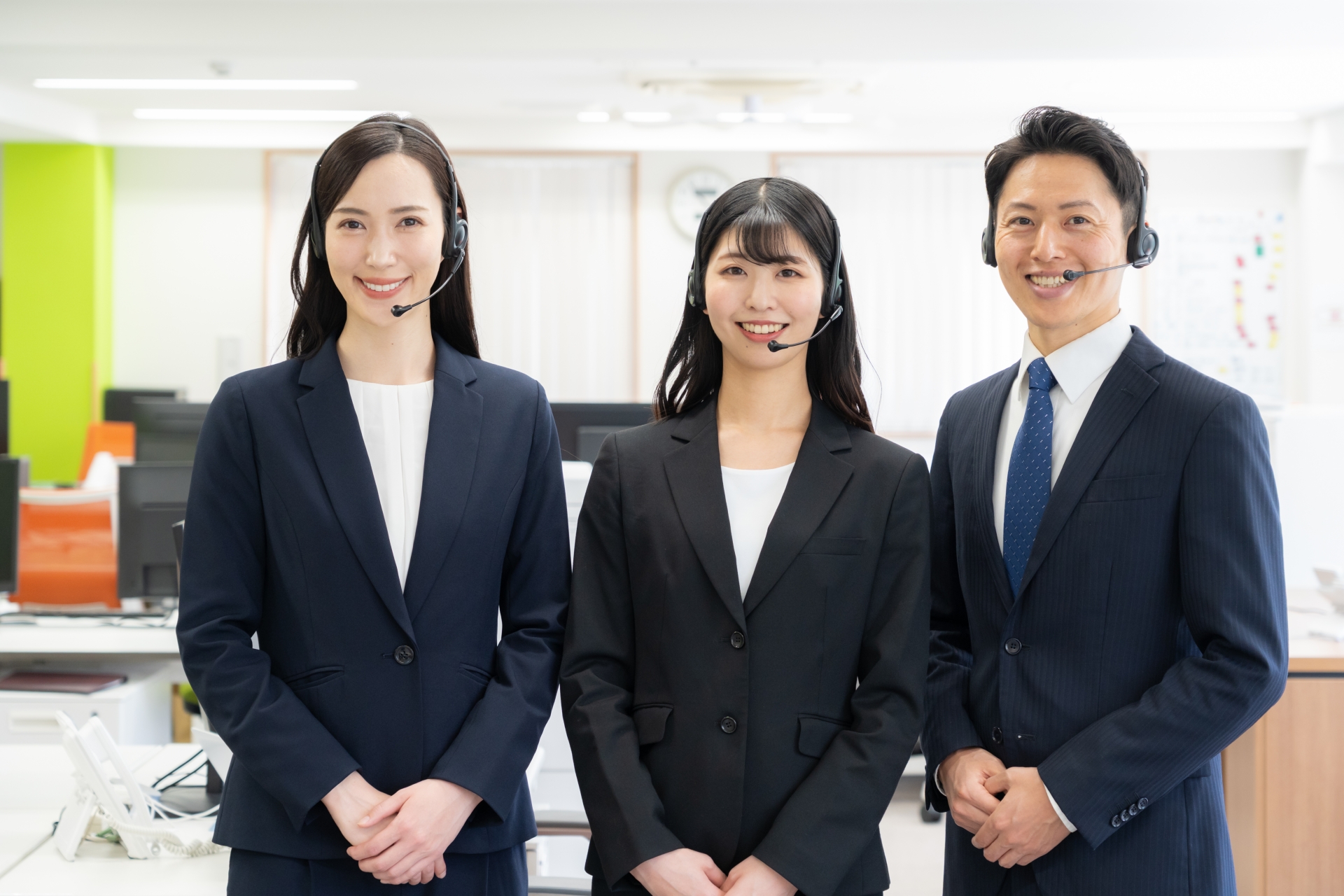 男女のオペレーター