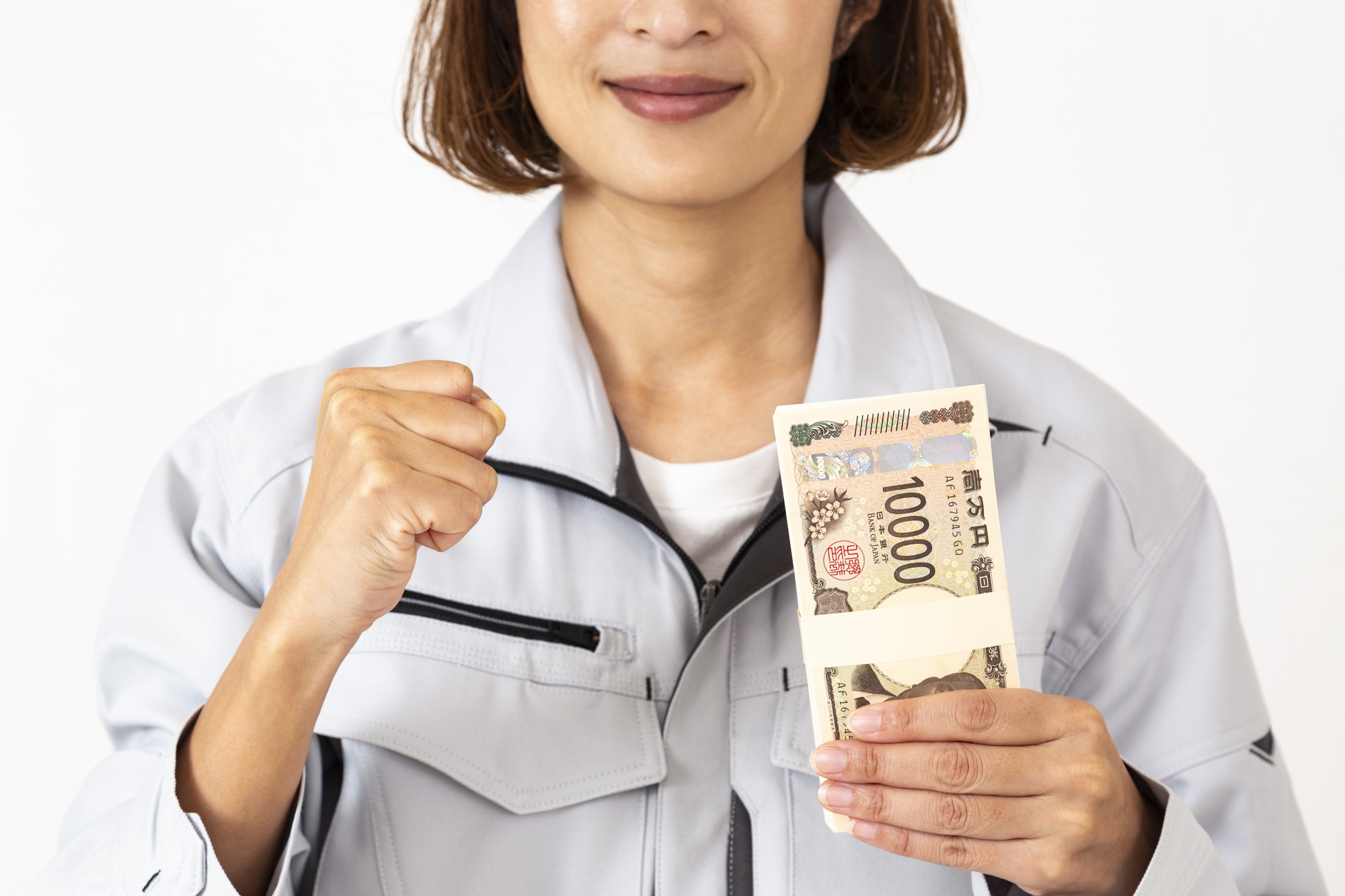 再就職手当で100万円受け取る女性